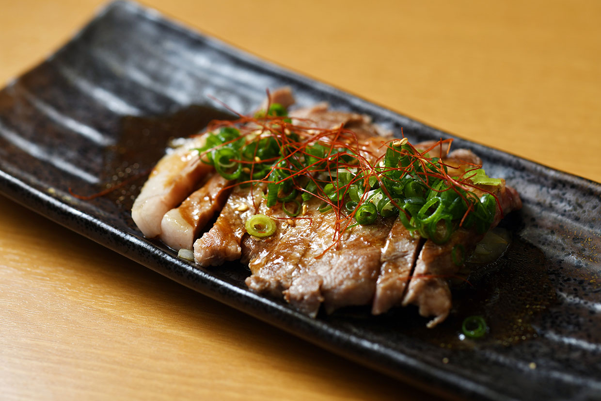 『池輝』の大山豚の熟成ロースステーキ