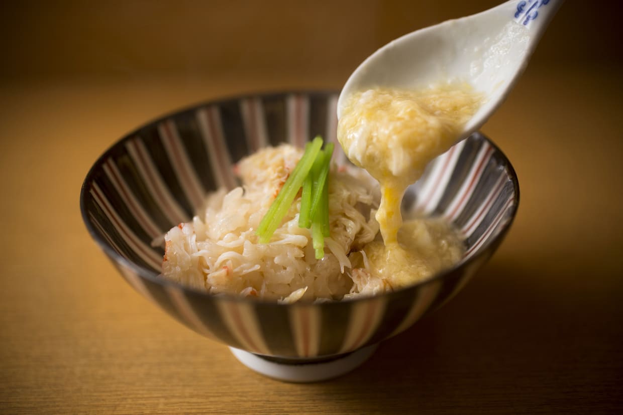 『柳田゛』香住産セコガニの土鍋炊きご飯