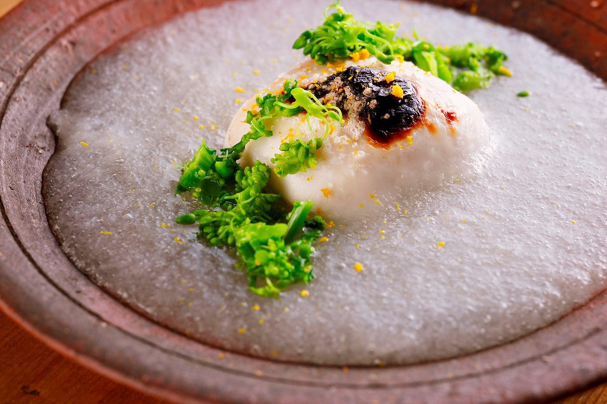 『魚料理 あぎやお』トラフグの白子と聖護院蕪のみぞれ餡
