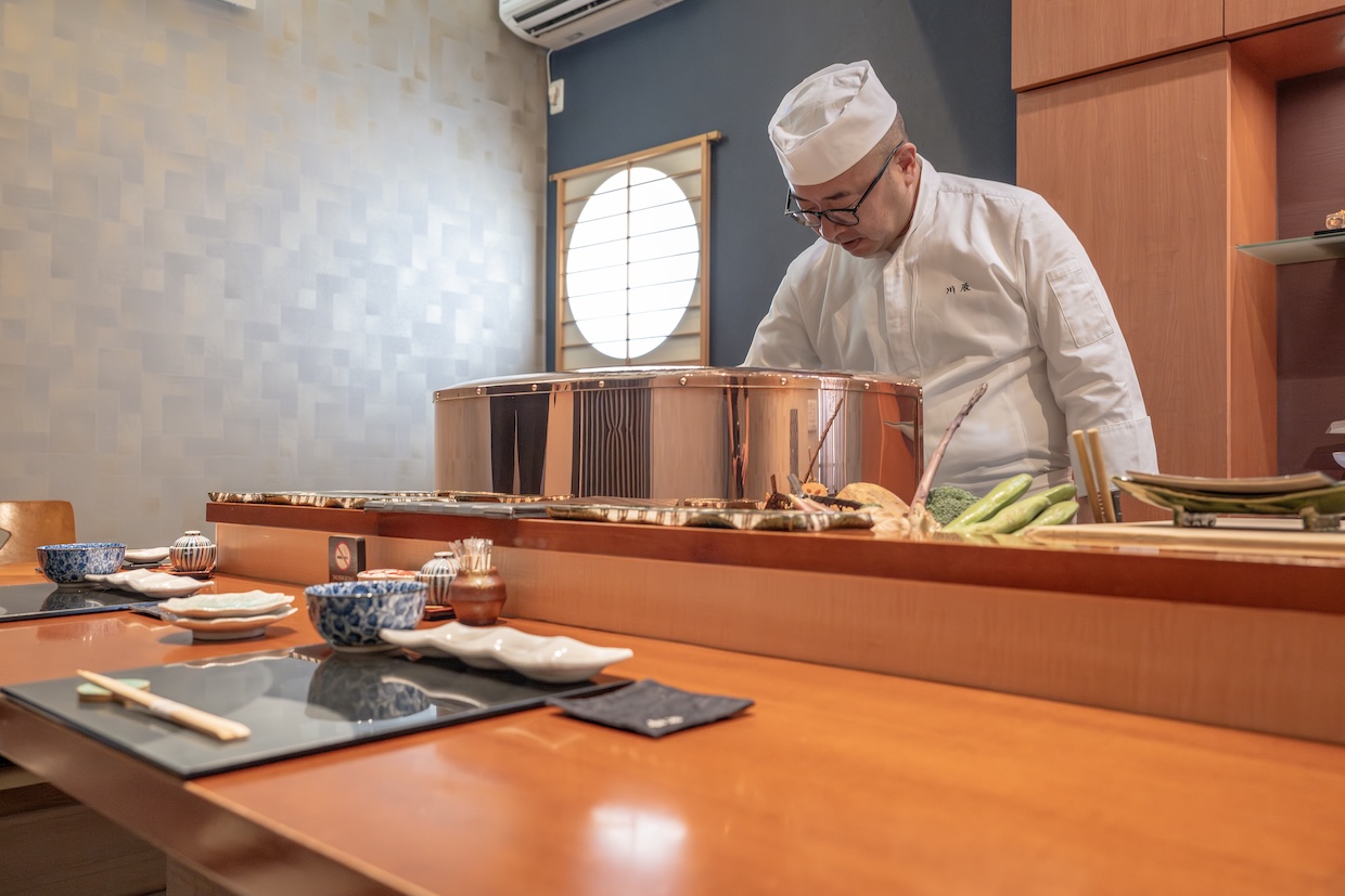 『天ぷら川辰』店主の竝川さん