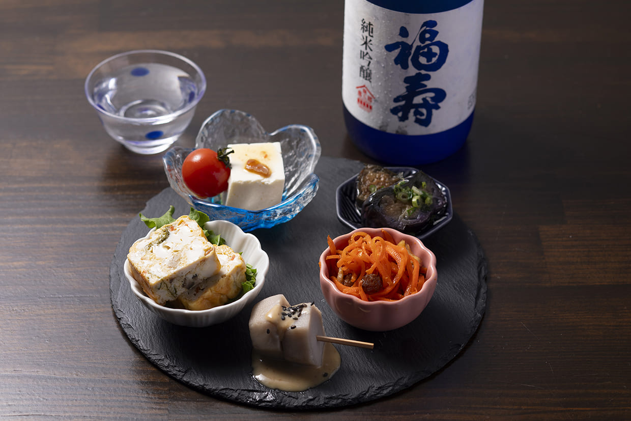 『咲咲』の前菜盛合わせ