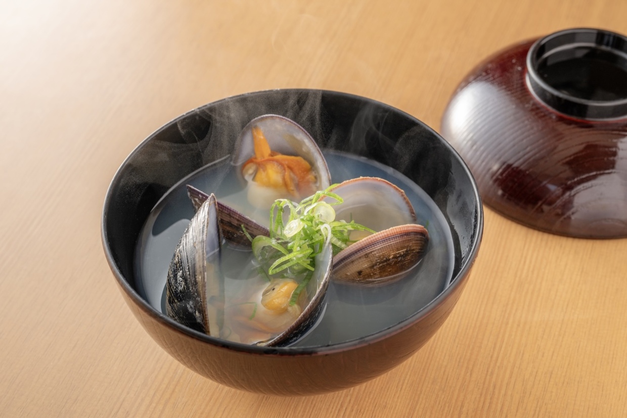 『京・朱雀 すし市場』沖シジミの吸い物