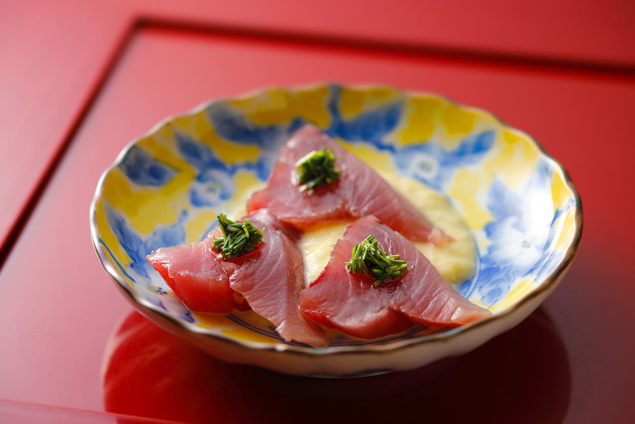 『ゆう香』のカツオのお造り