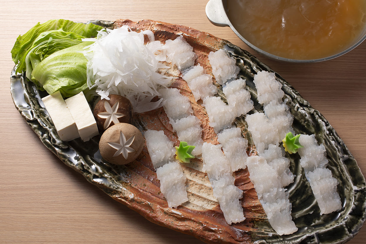 『浅草』のハモ鍋