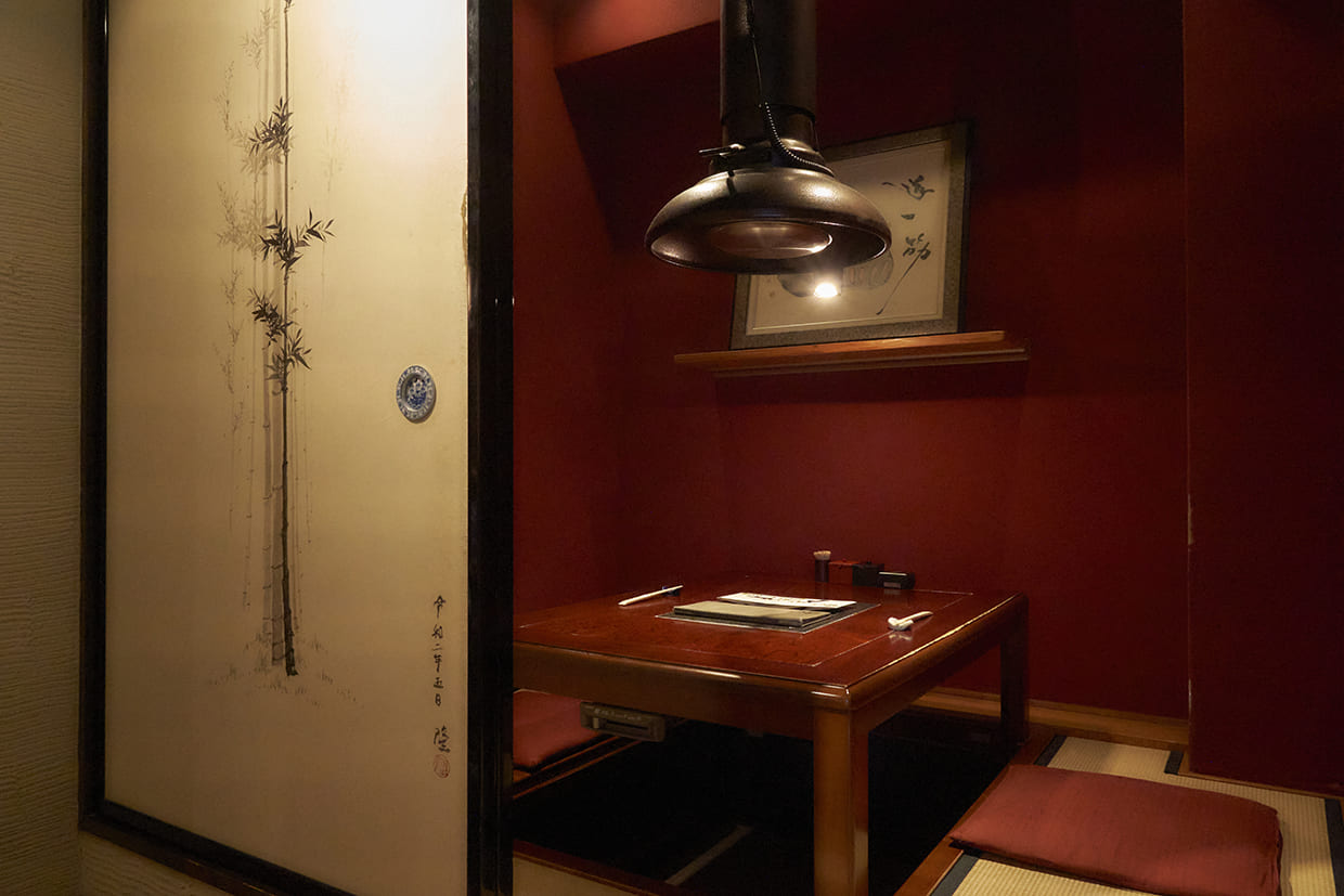 『おら鴨』の店内