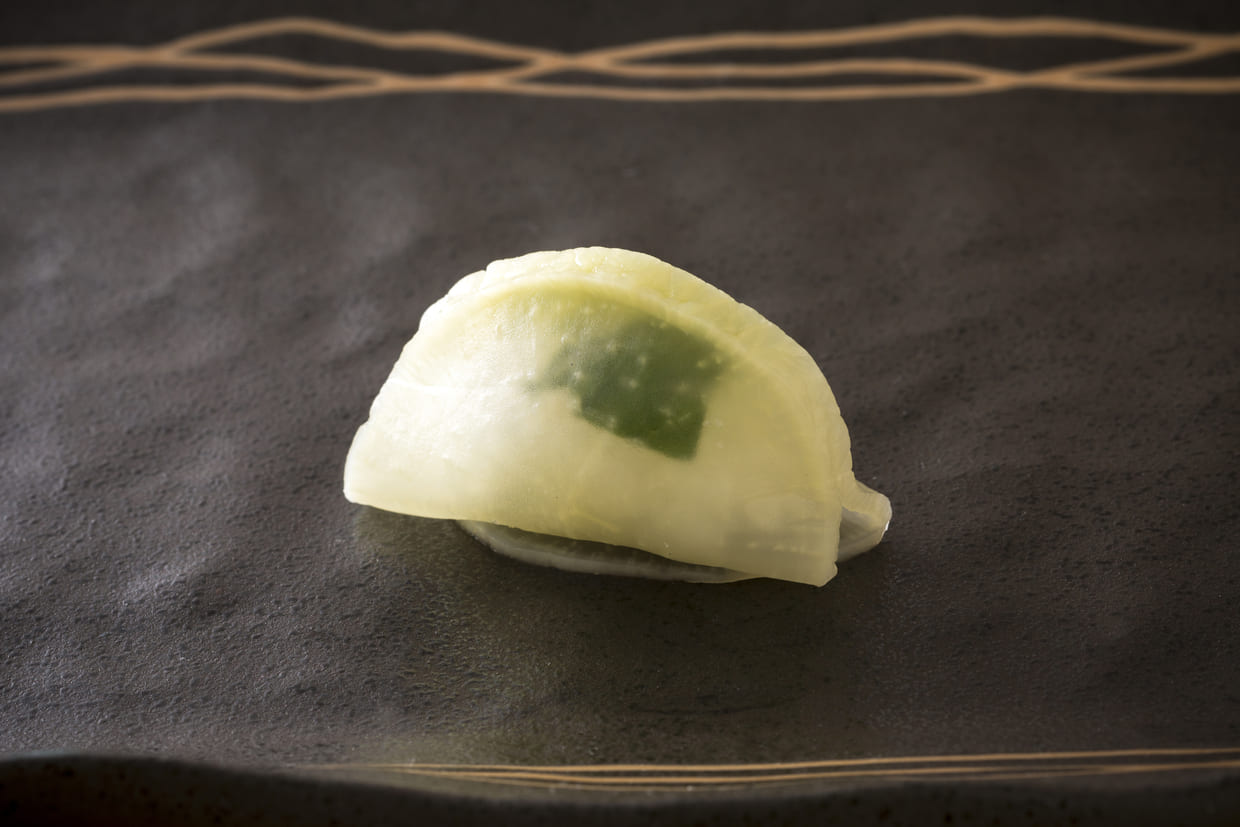 『鮨 和』の漬物のにぎり