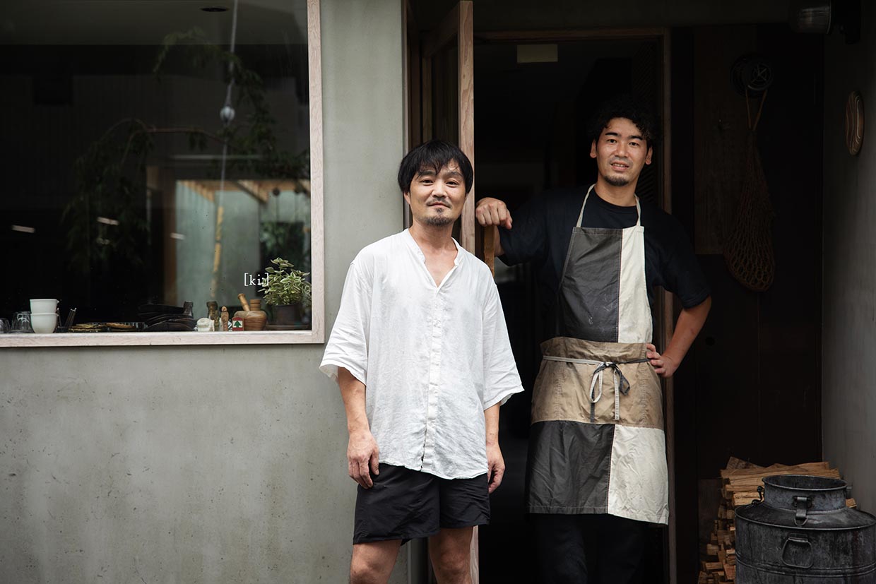 『汽[ki:]』オーナーの長野浩丈さんと料理長の西川勇作さん。