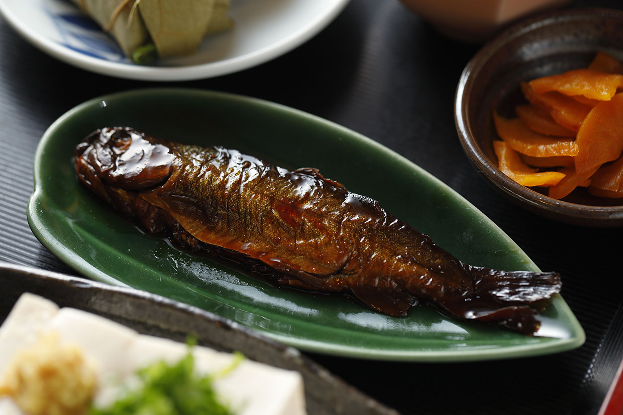 『清九郎』の川魚の甘露煮