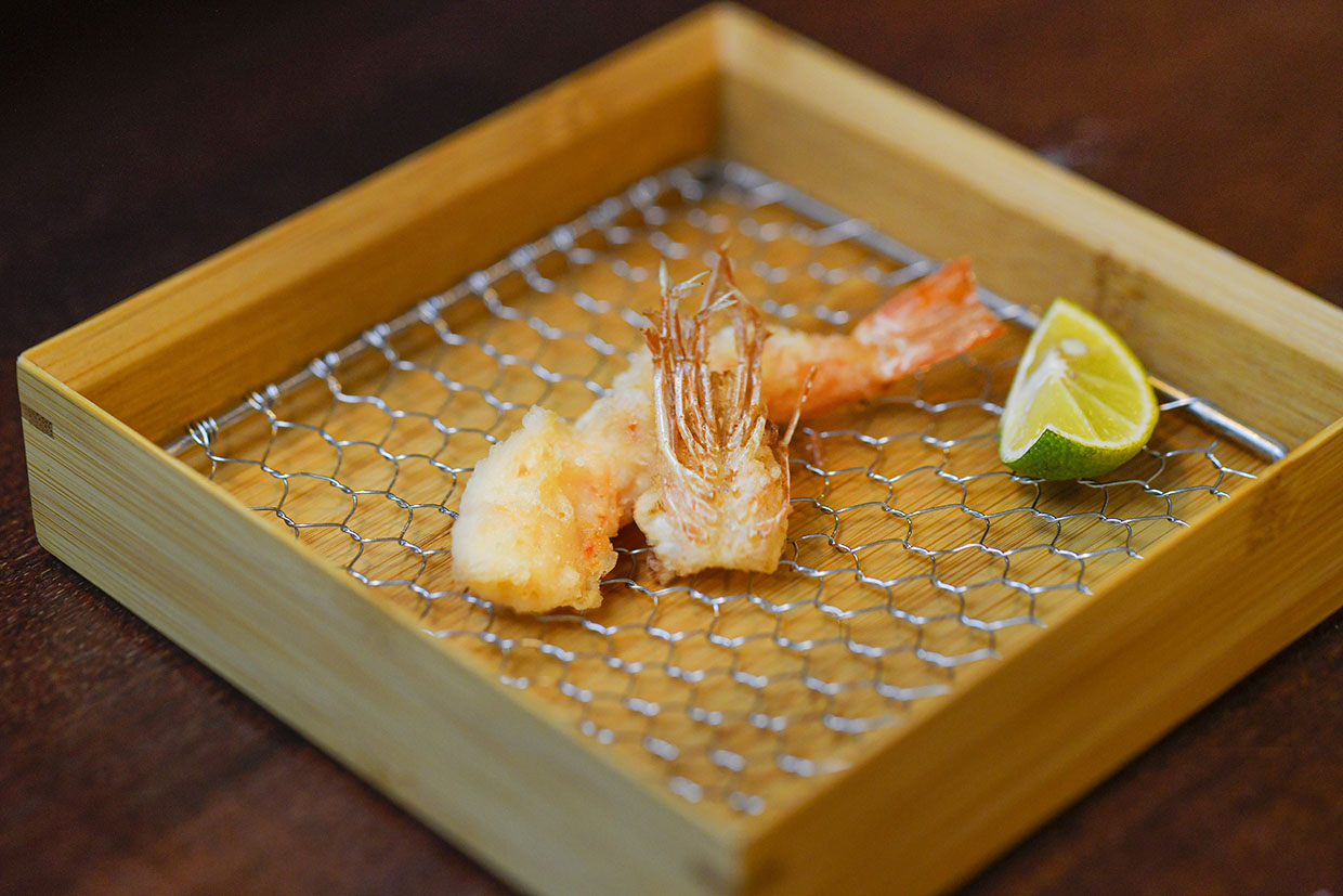 『渉』の天ぷら一例