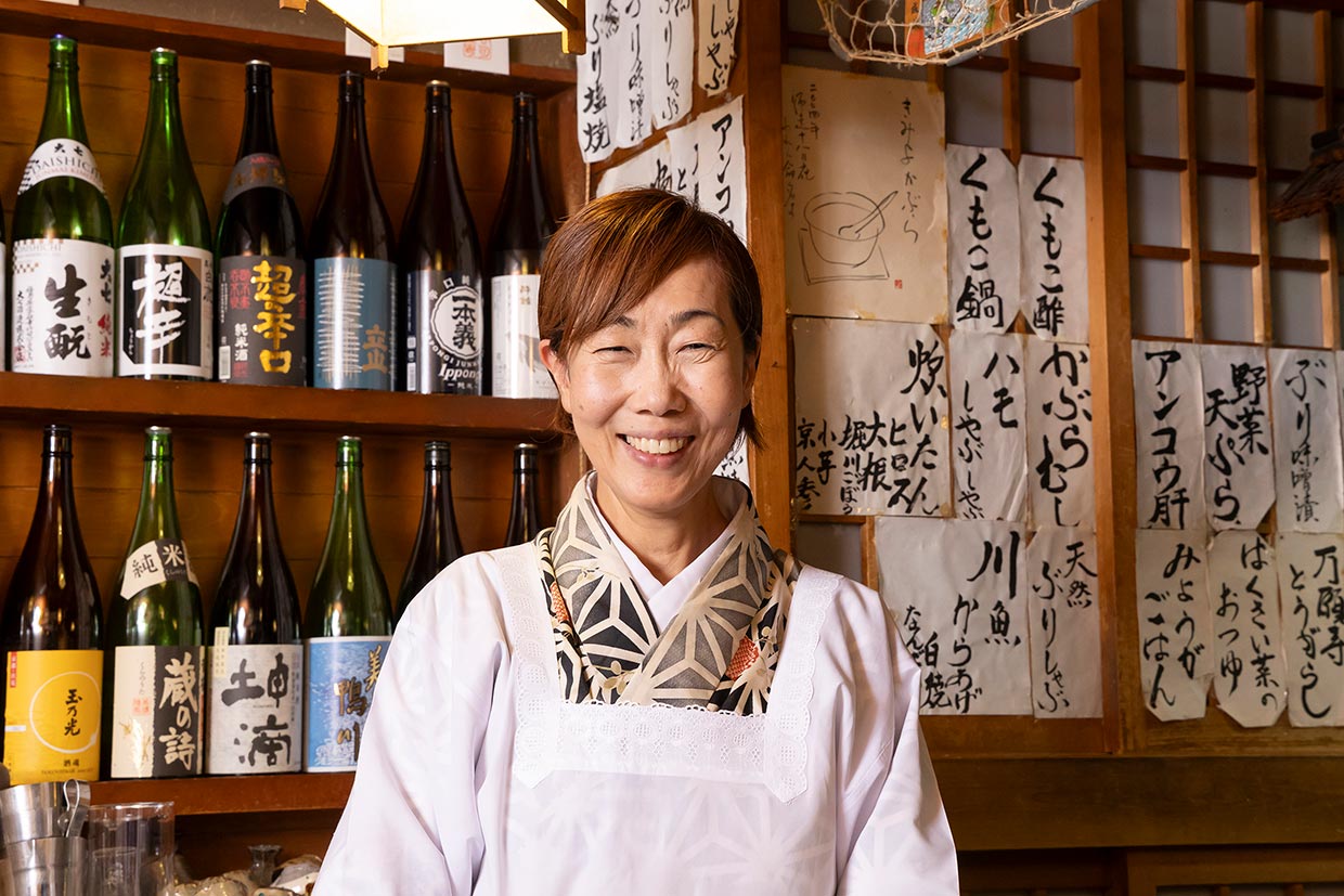 「喜幸」の女将・浅井喜美代さん