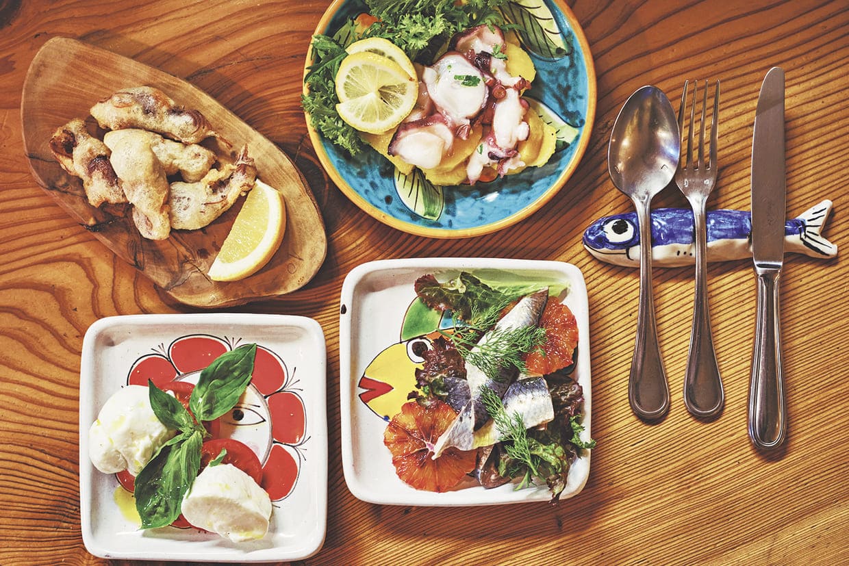 『カンティーナ・アルコ』の本日の前菜お薦め4皿