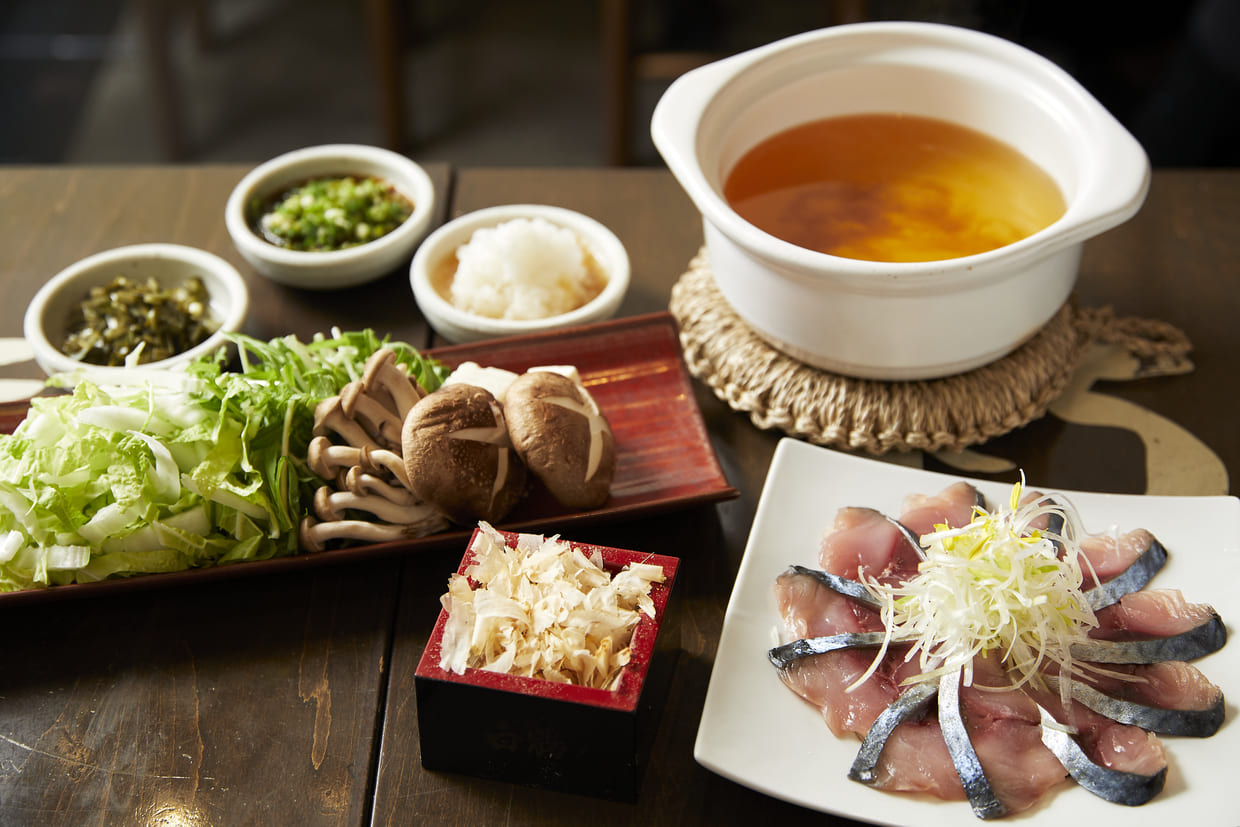 大阪・梅田『とろさば料理専門店 SABAR 阪急三番街店』とろさばのしゃぶしゃぶ、1人前