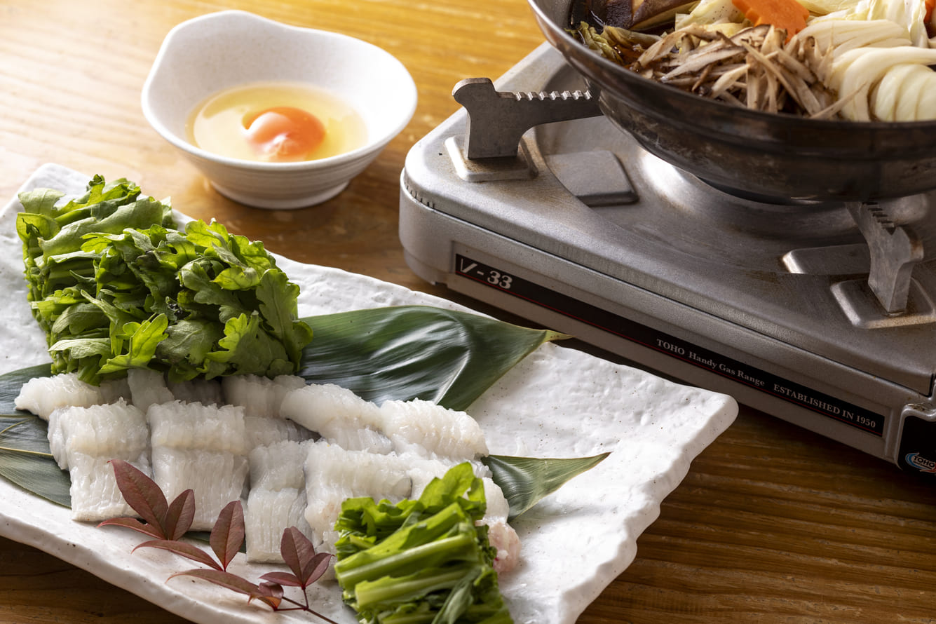 『大夢』の伝助穴子のすき焼き