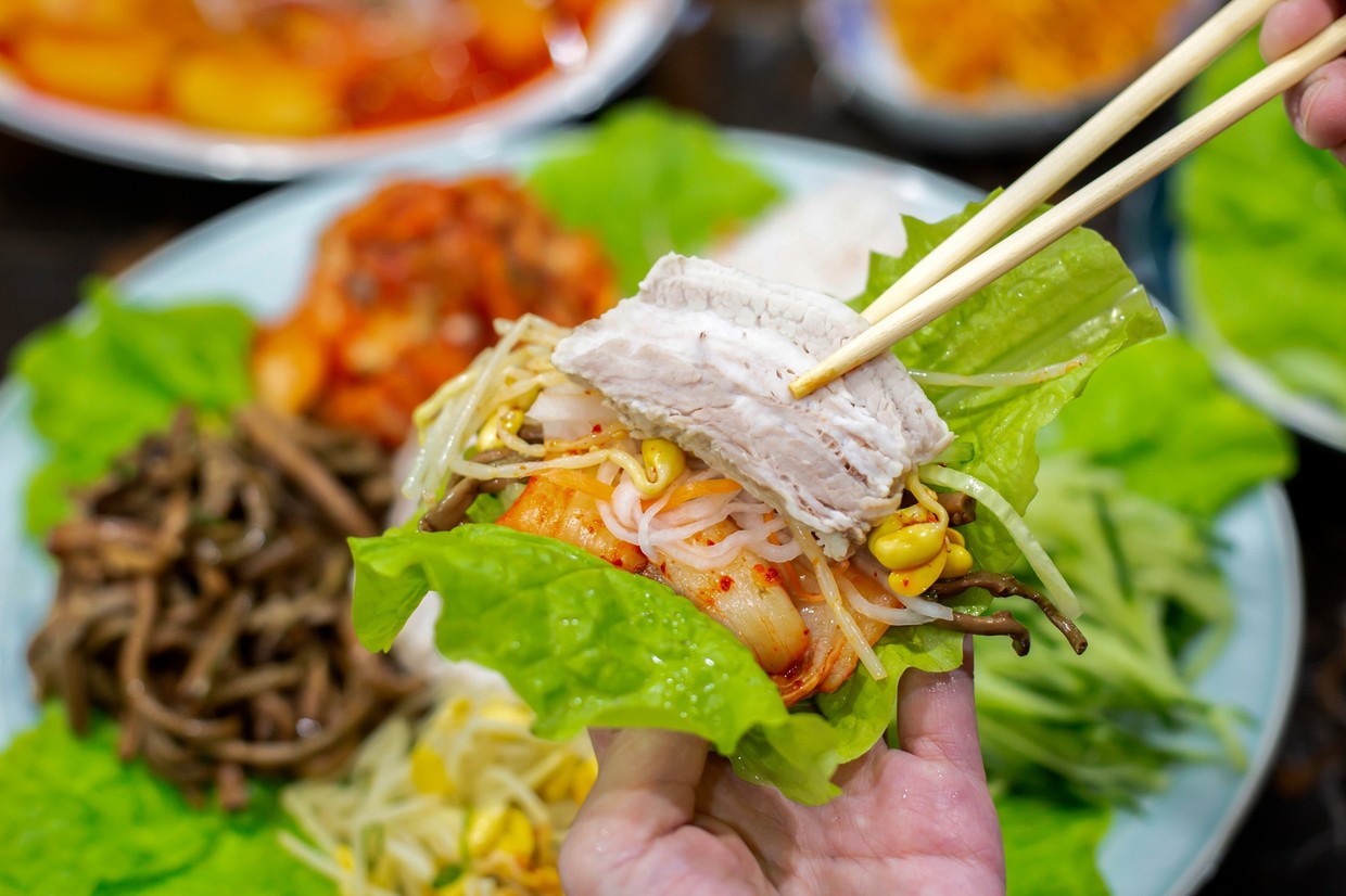 祥龍別邸の蒸し豚