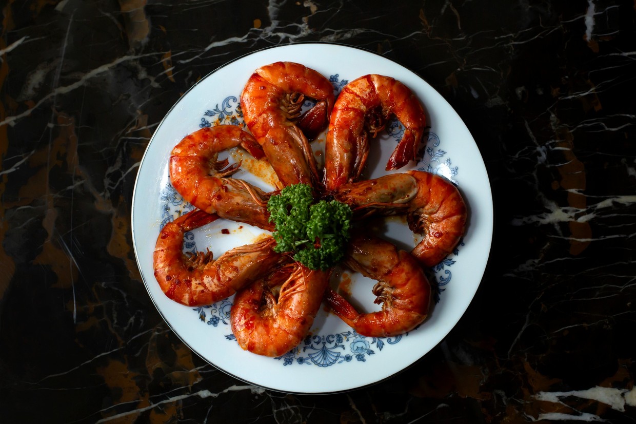 祥龍別邸の麻辣大海老