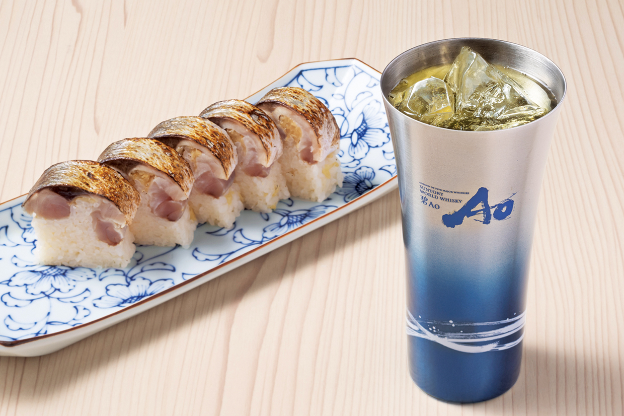 『食道 萬きち』の鯖棒ずし