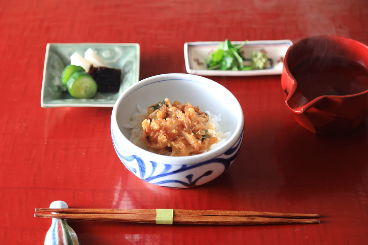 大阪・箕面『天麩羅うえの』かき揚げ