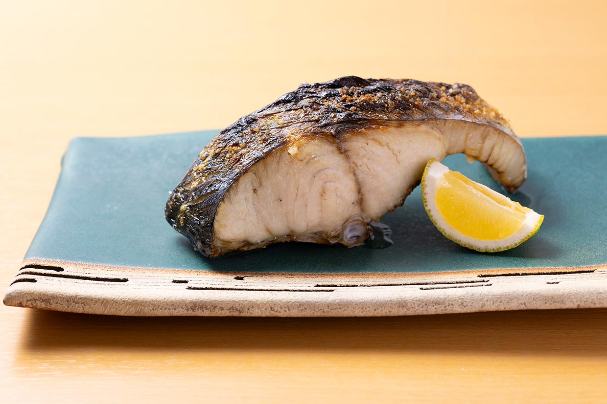 「きね本」のサワラの塩焼き