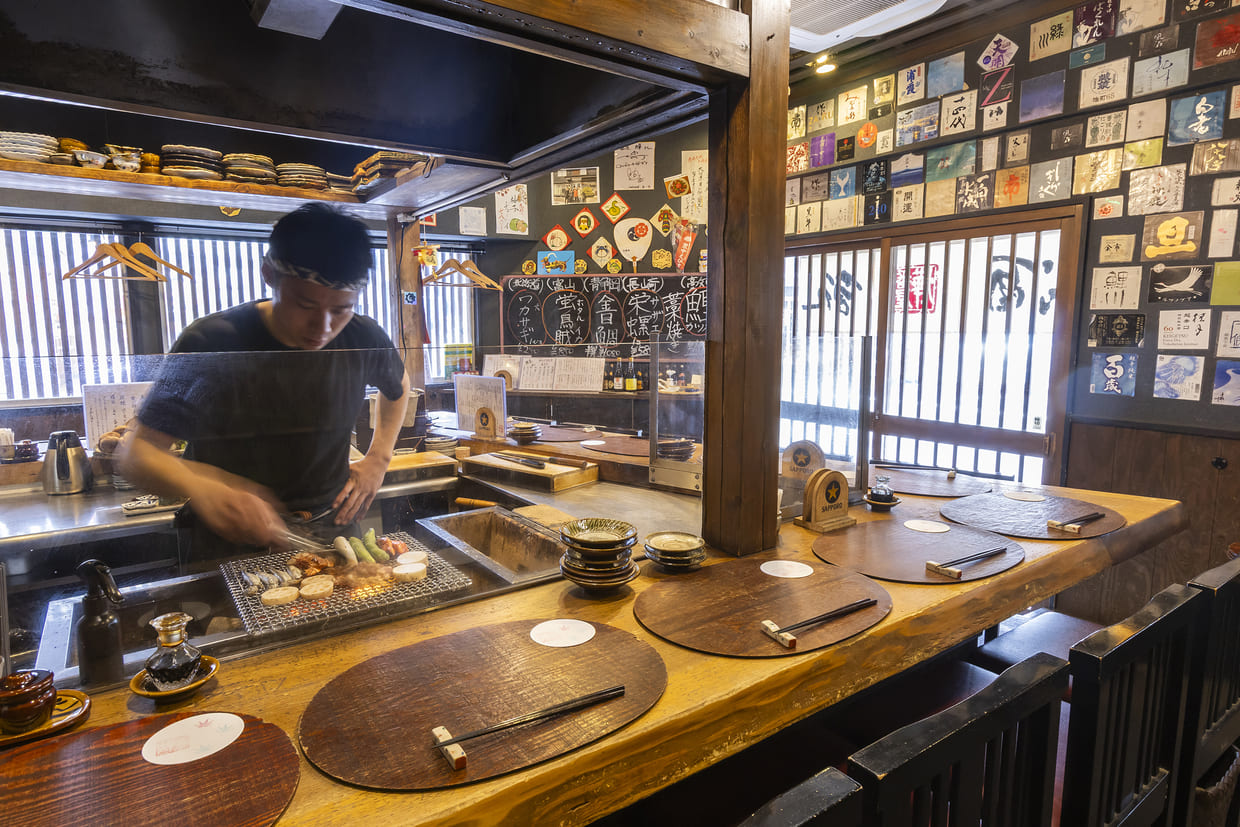 大阪『番屋　燁』店内