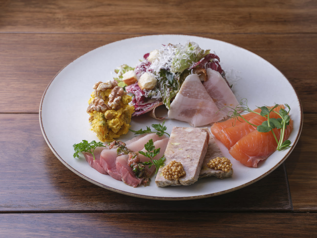 京都・烏丸御池『洋食堂のろ』前菜5種盛り合わせ