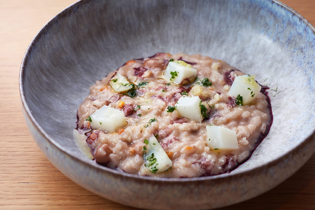 『イゾラータ』のリゾット