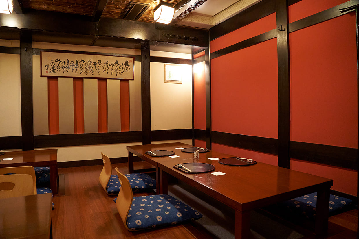 『味菜』の小上がり