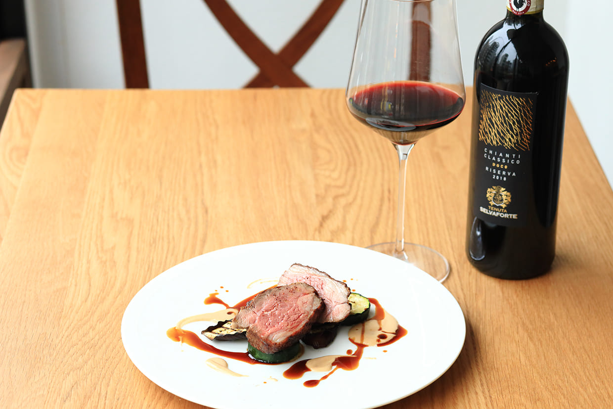 『ダ・イプシロン』の羊ランプのロースト