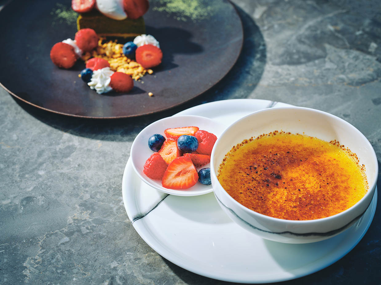 『EMBA KYOTO GRILL』のクリームブリュレ