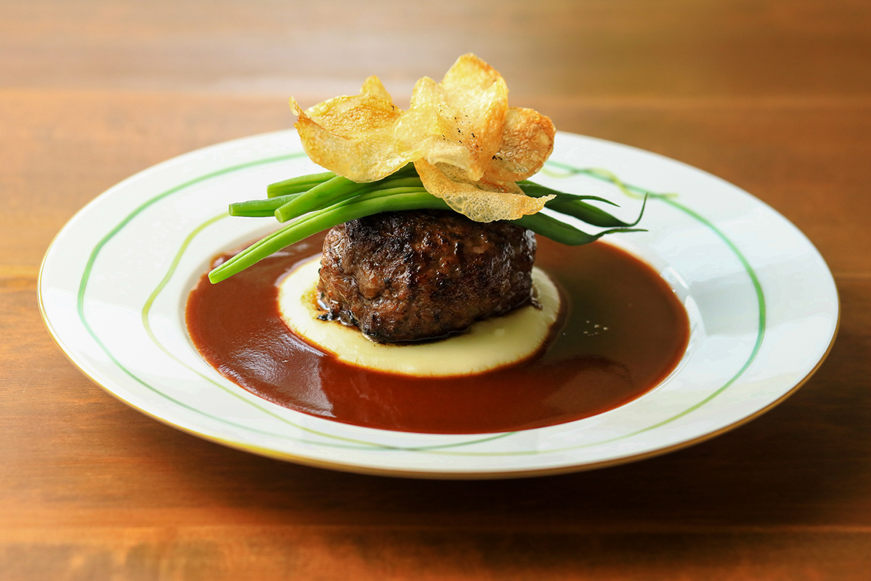 『ビストロカメレオン』のハンバーグ