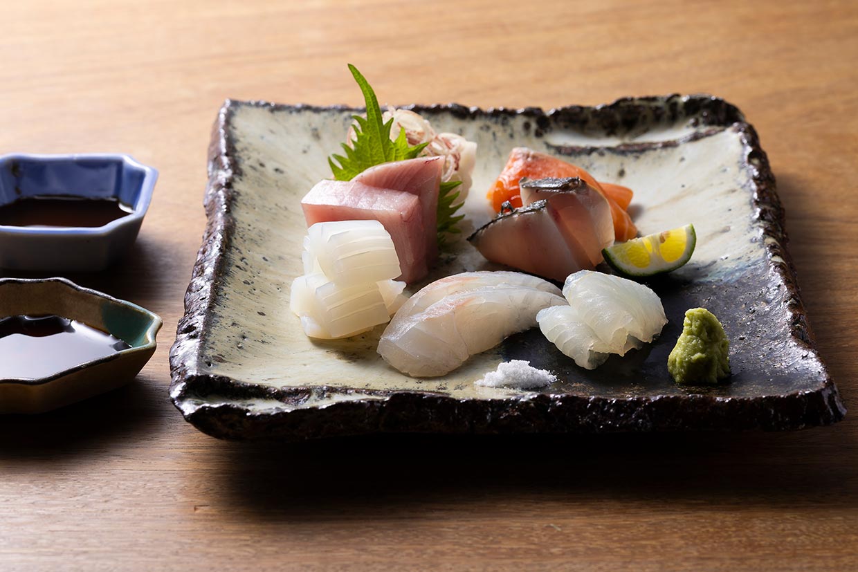 『日本酒餐昧うつつよ』のお造り盛合せ