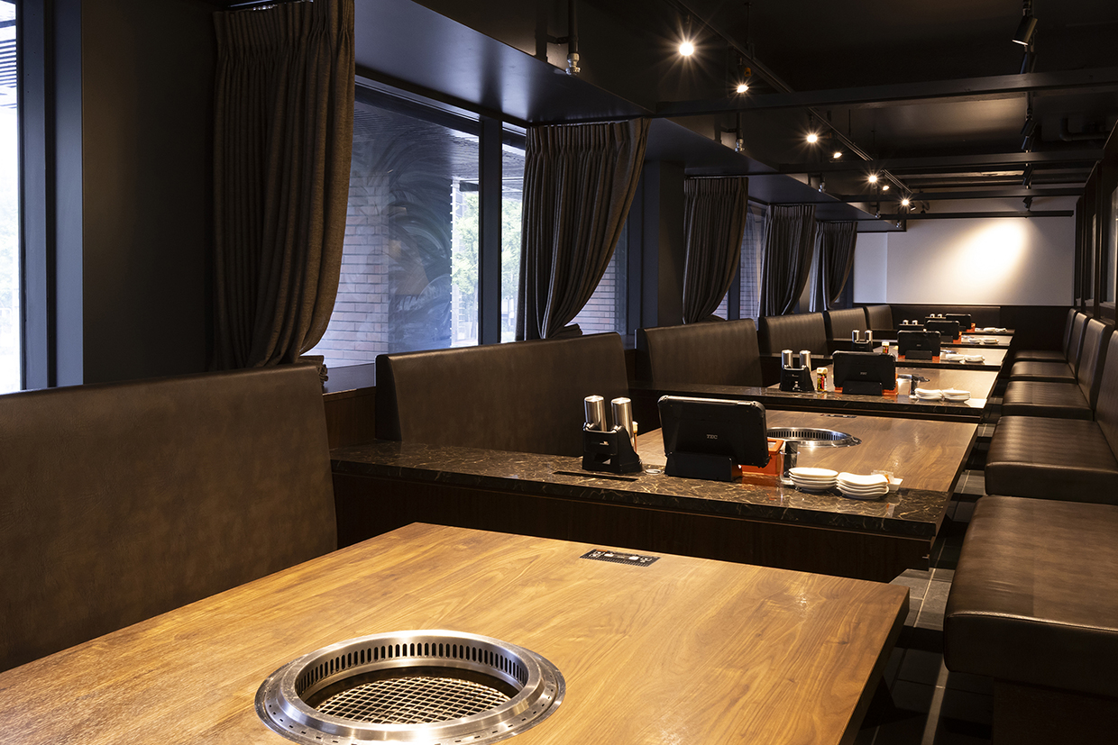 『焼肉心たけ』の店内