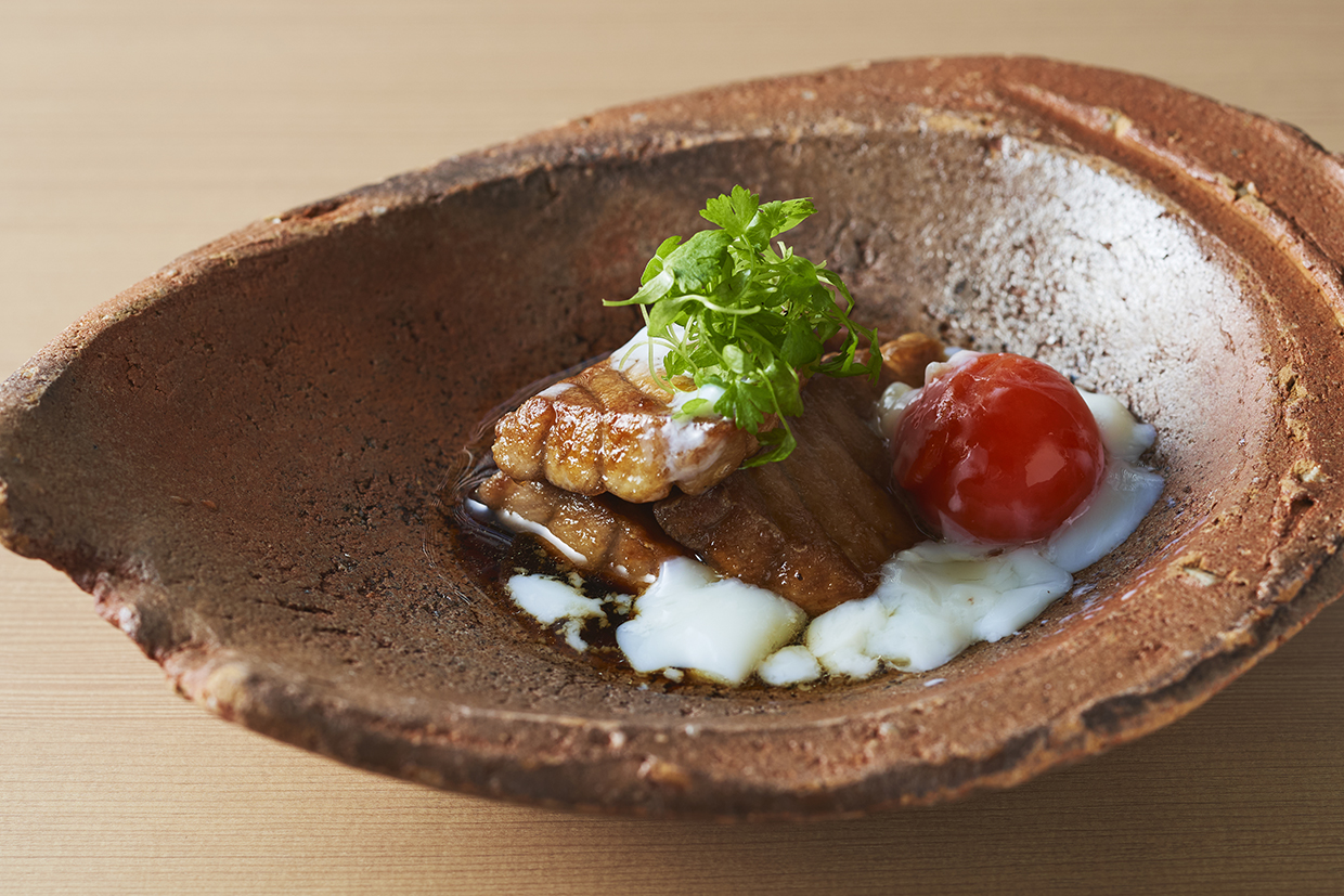 『割烹くぼた』のマグロのステーキ