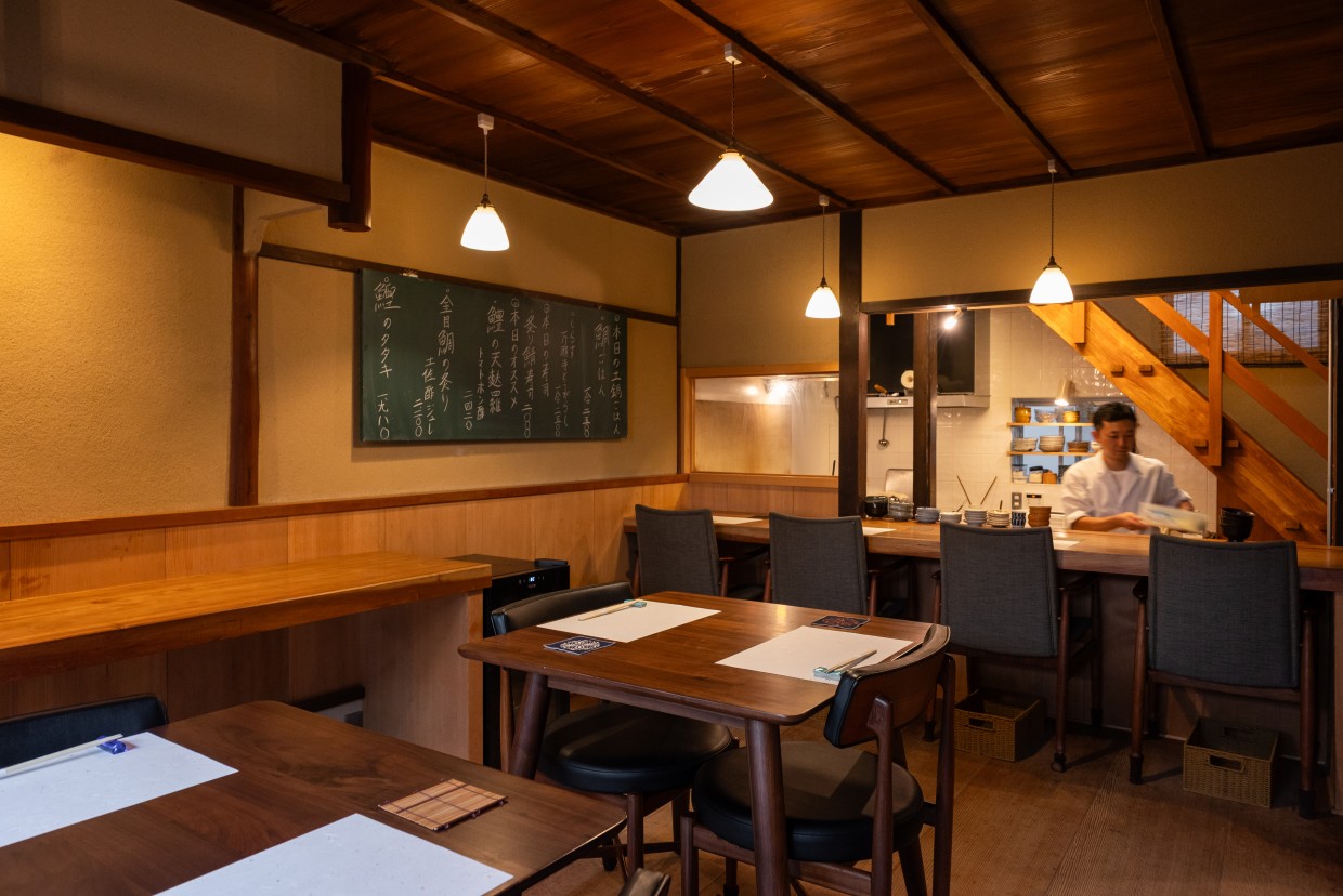 京都『麩屋町のざき』店内
