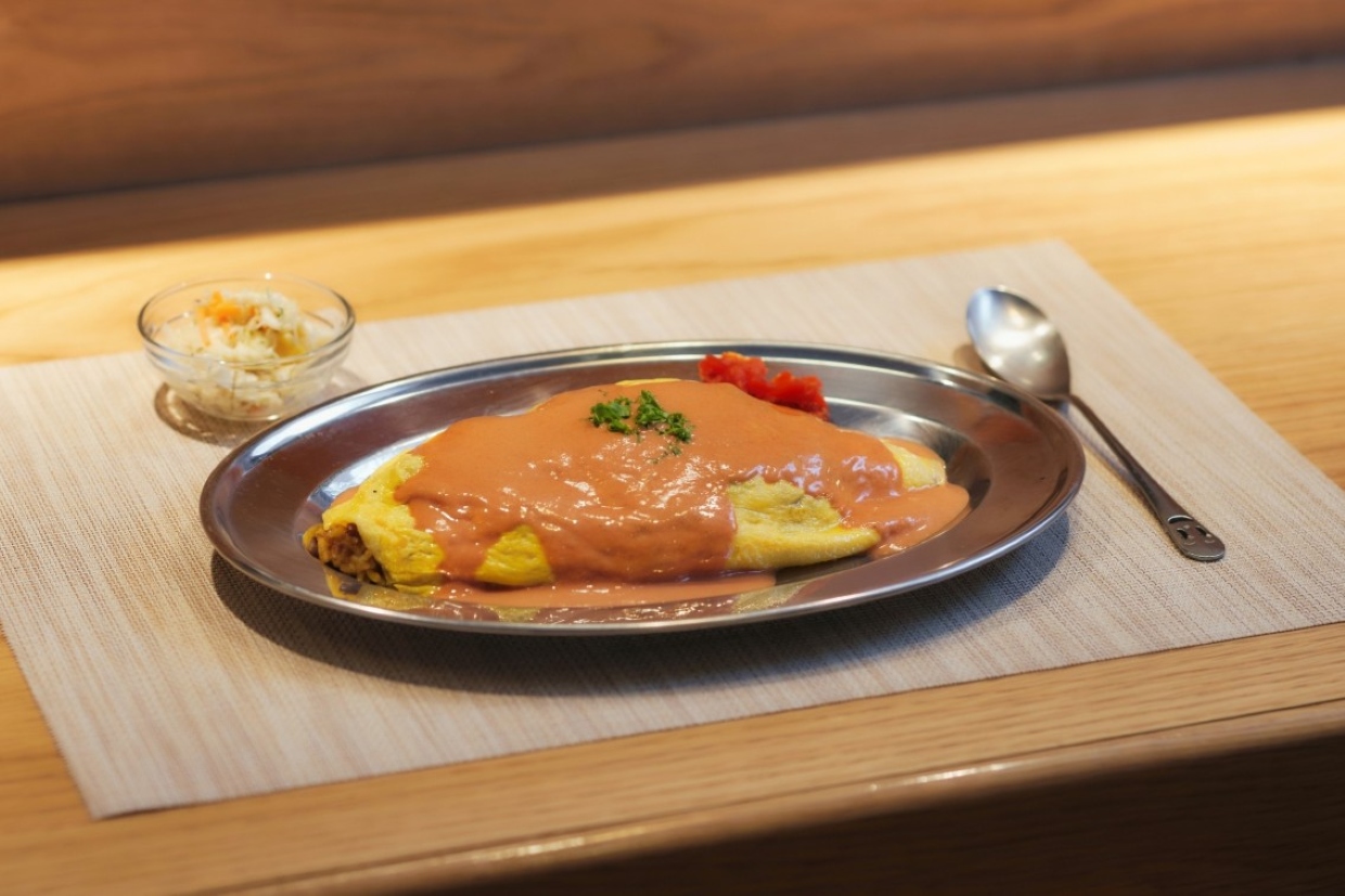 『家庭料理 喜りん』ランチのインディアンオムライス