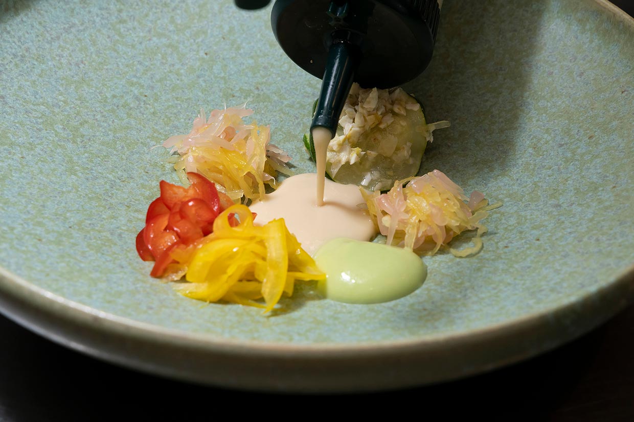 和梨とショウガのドレッシング