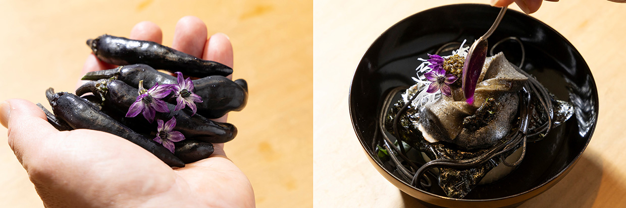 「伊勢物語 闇絵巻の澄まし仕立て」の紫