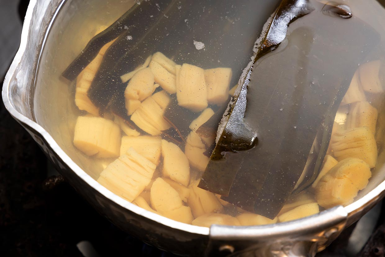 「瓢亭」の干し貝柱のだし