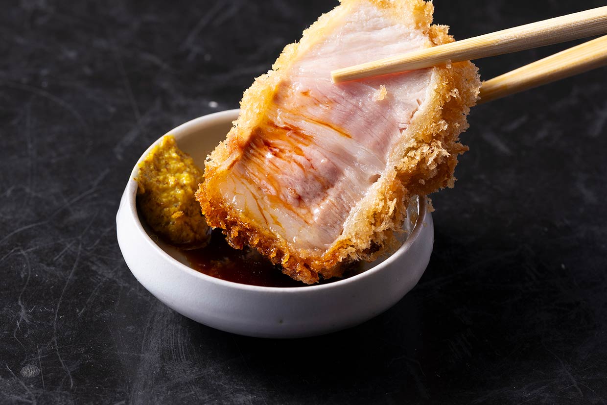 特上ロースかつを豚醤で