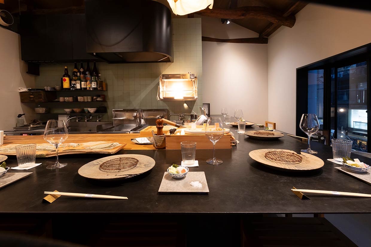 大阪・南船場「とんかつ康四郎」店内