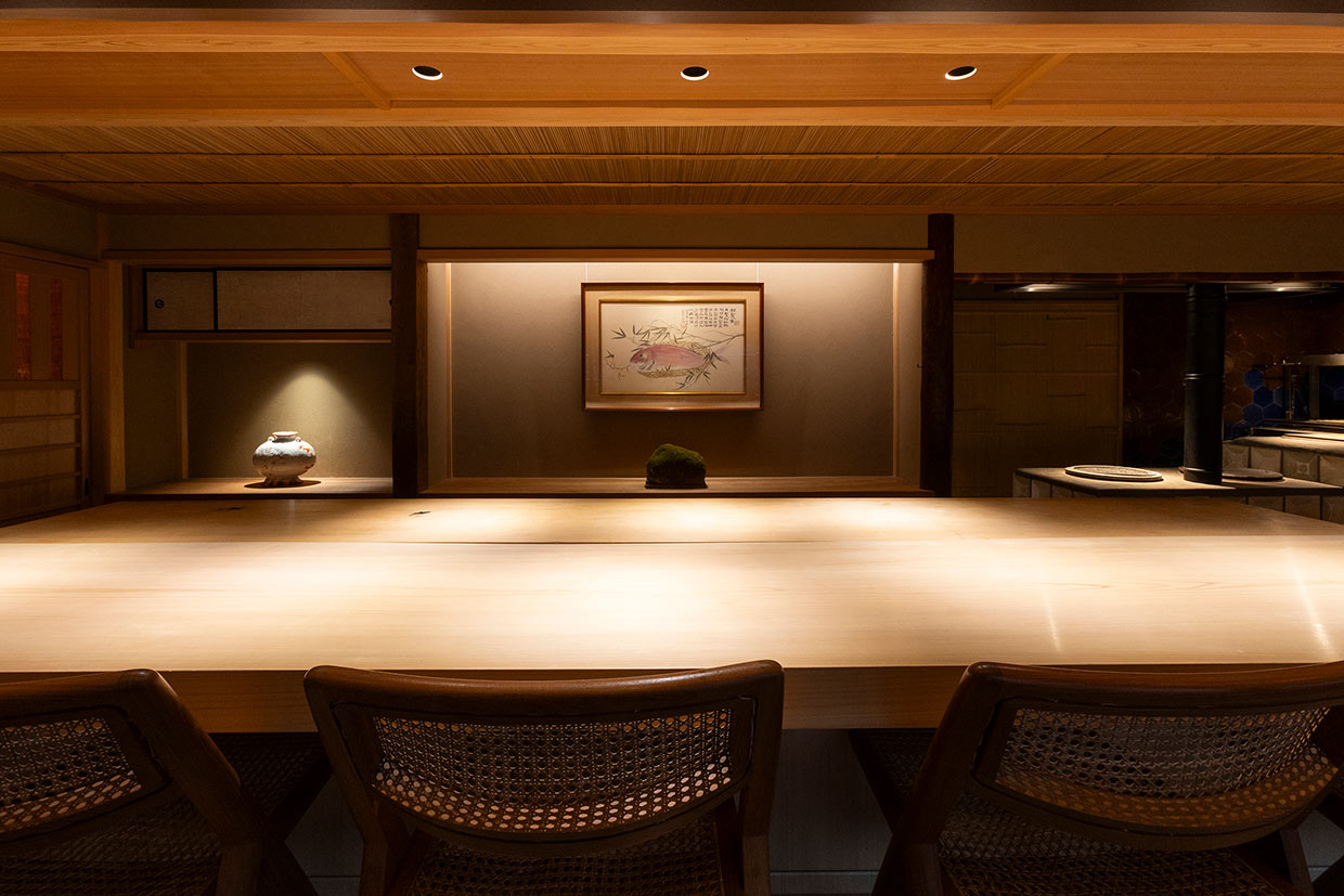 京都・北大路「獨歩」店内