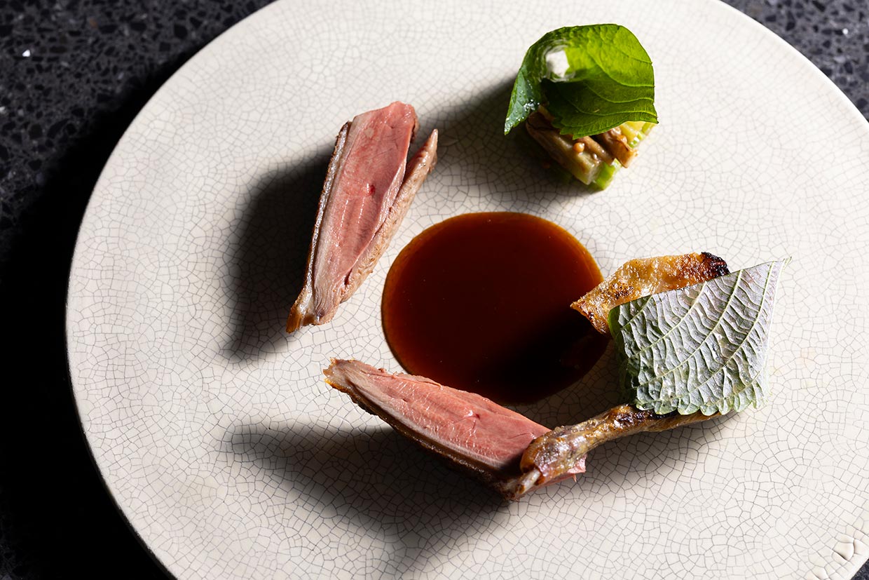 「アニエル ドール」の「鳩のロースト」