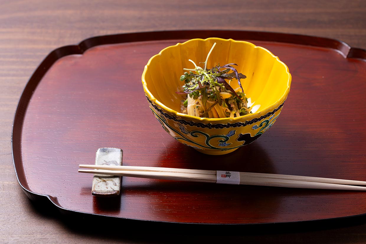 「弧柳」の「山海和え」