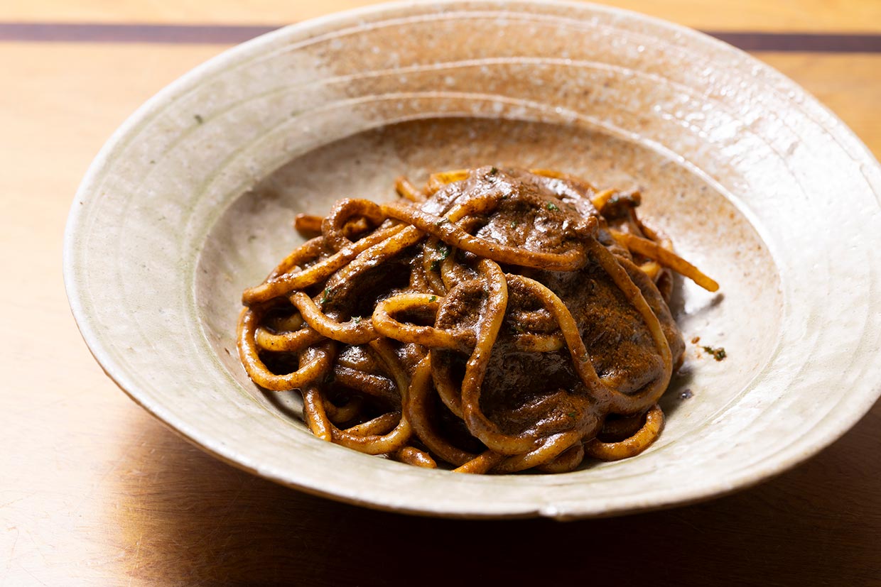 『トラットリア パッパ』のスパゲッティ イワシのペーストソース