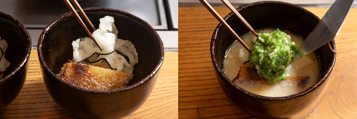 フカヒレの白味噌仕立て
