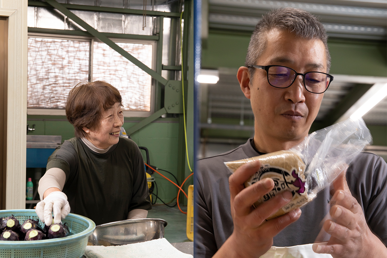 『八右衛ヱ門』の西川さんと母のミヤ子さん