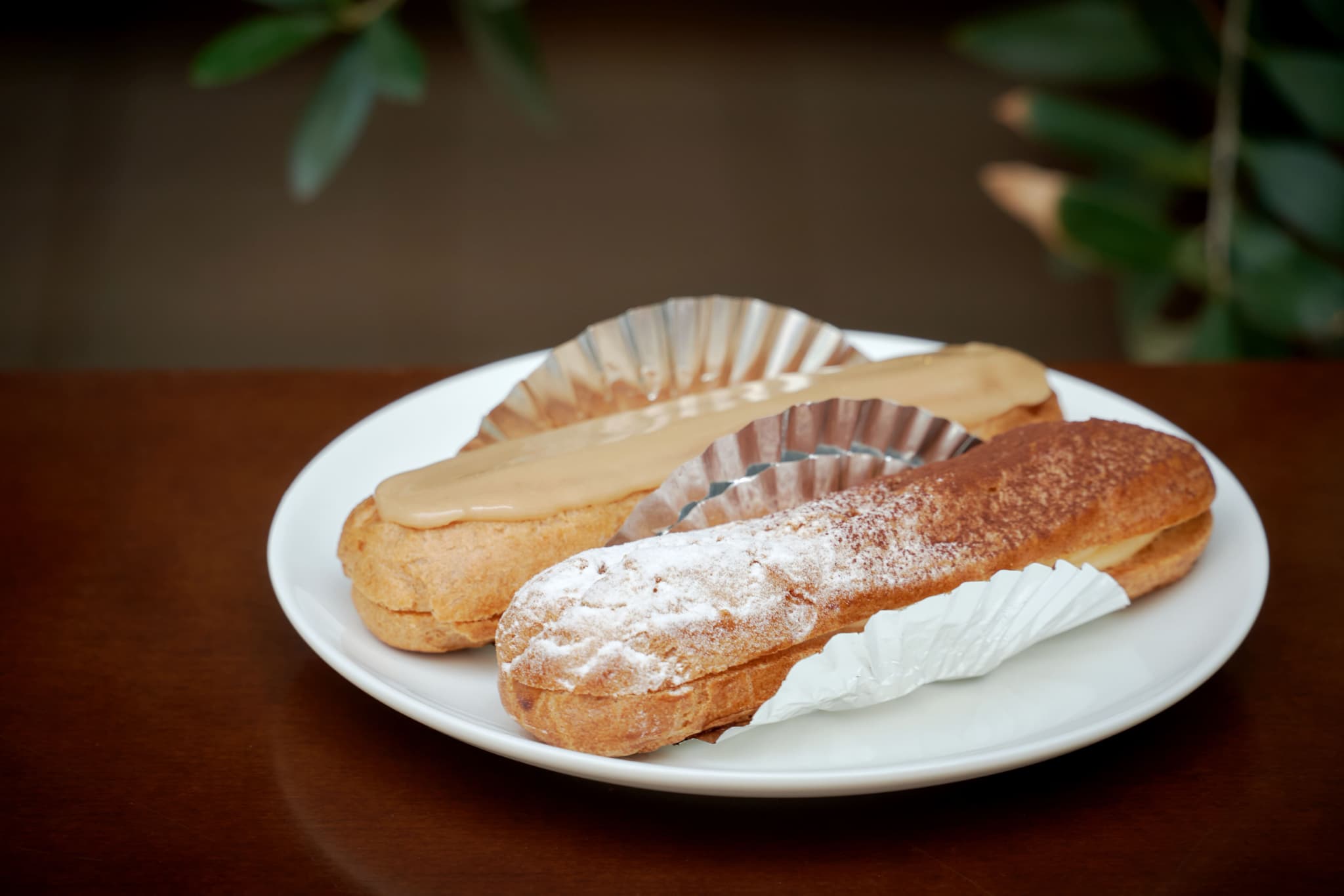 『Patisserie La plage』エクレールマロン、エクレールカフェ