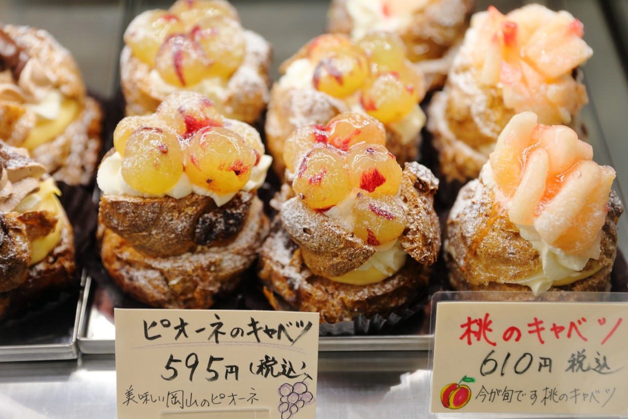 兵庫・西宮『パティスリー タケアート』ピオーネのキャベツ、桃のキャベツ