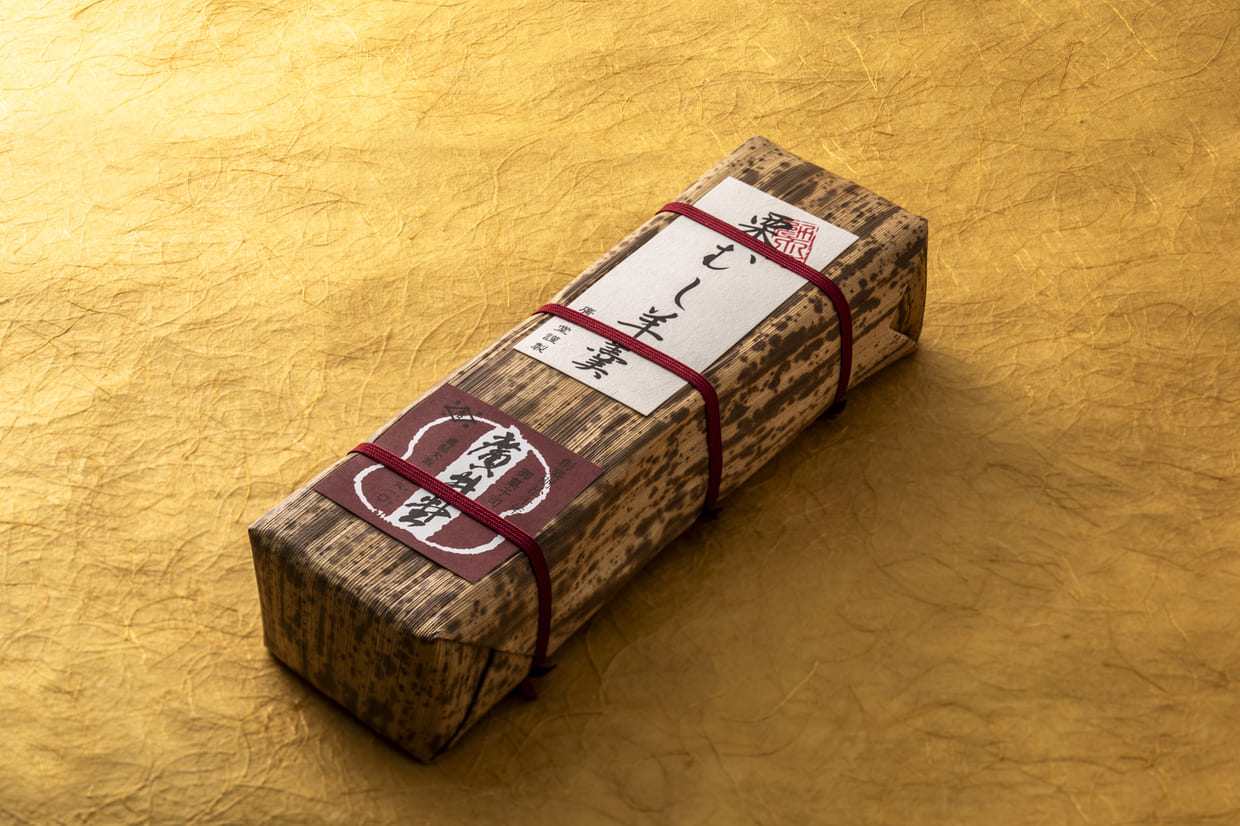 大阪・新町『御菓子司 廣井堂』「栗むし羊羹」パッケージ