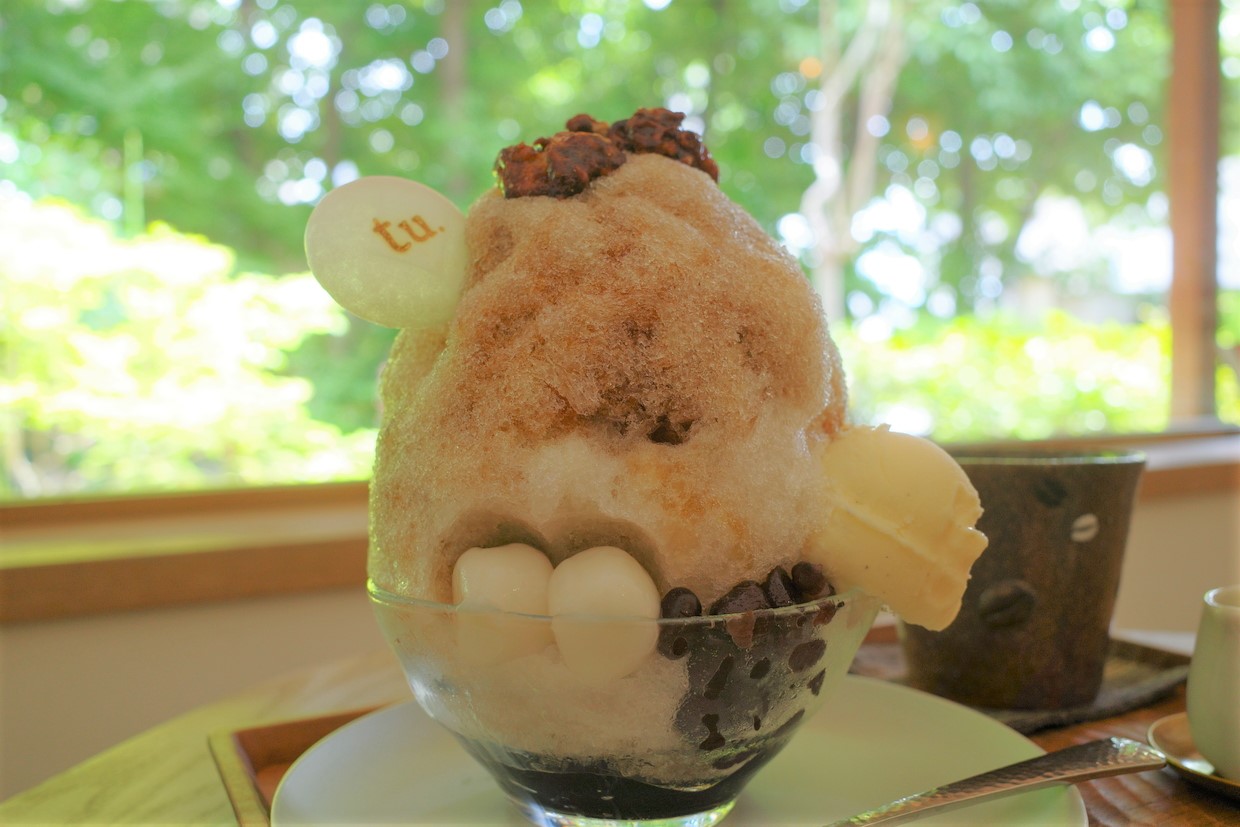 京都・堀川今出川『tubara cafe』珈琲のかき氷